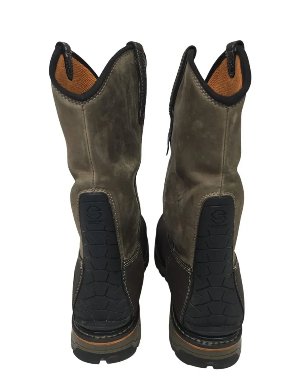 Timberland PRO Men's Pull-On True Grit Comp. Toe Work Boots A5U6Y Brown Size 13W